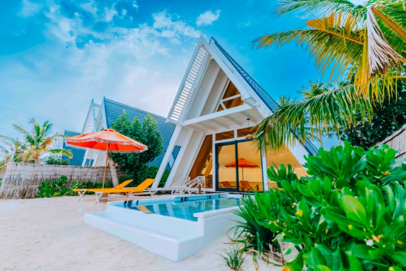 3N Water Villa Stay in Oaga Art Resort (Floating Breakfast + Pool Slide)